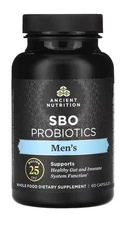 Ancient Nutrition SBO Probiotics Men's Dietary Supplement 60 Capsules Exp 4/26+