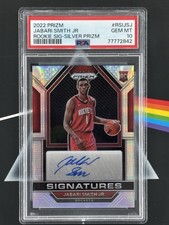 2022 Prizm - Jabari Smith Jr. - Rookie Signatures Silver - PSA Gem 10
