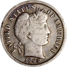 1893-P Barber Dime