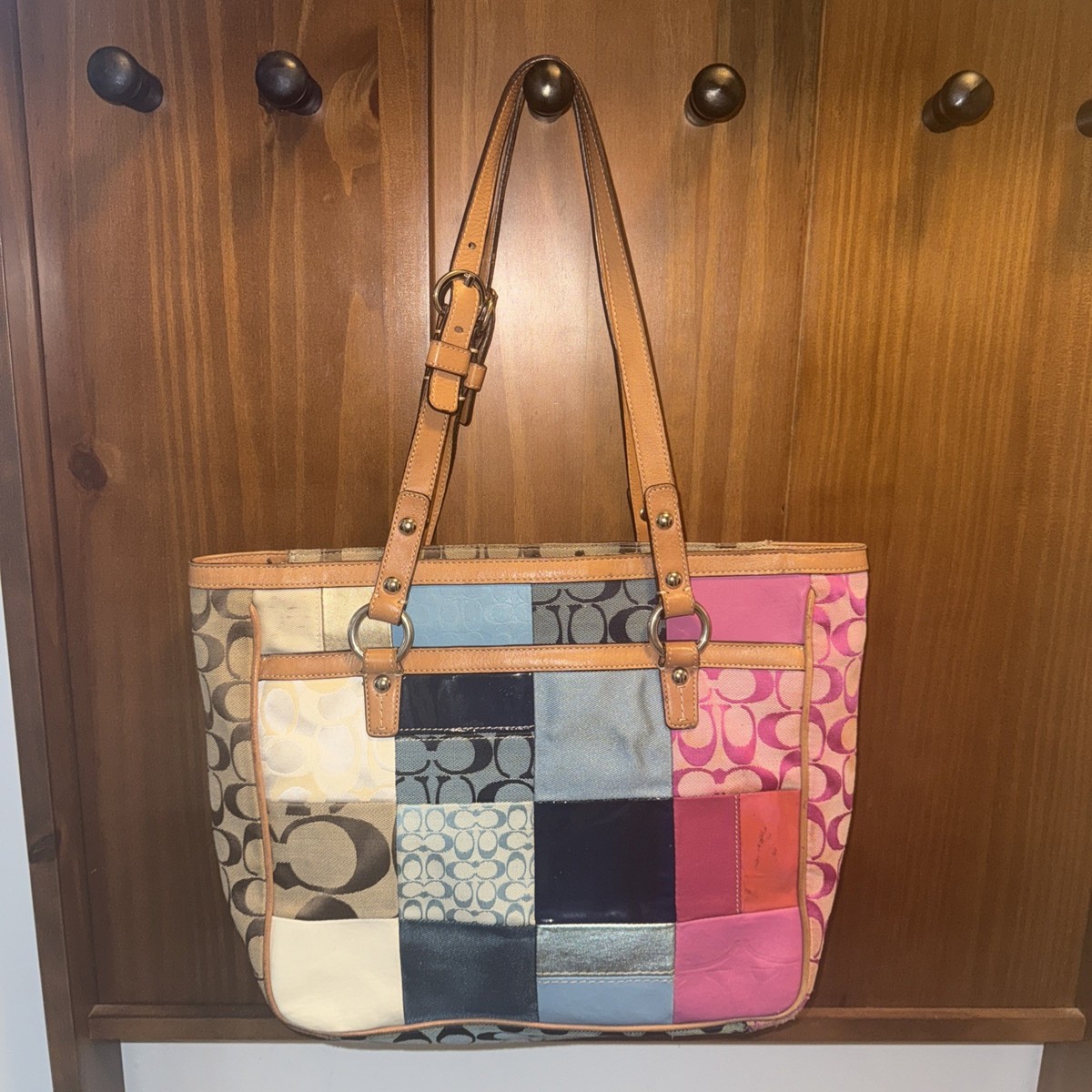 Coach Patchwork Handbag Tote y2k
