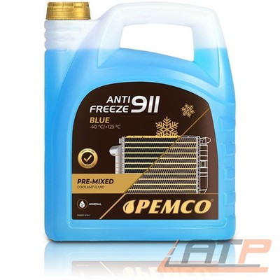 PEMCO 5 L LITER ANTIFREEZE 911 (-40) KÜHLERFROSTSCHUTZ BLAU KÜHLERFLÜSSIGKEIT