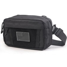 Tactical Chest Sling Pistol Bag for Men, Handgun Pouch Concealed Carry Milita...