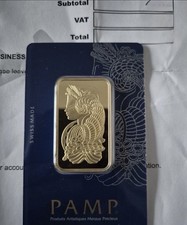 Certified 1 Oz Gold Bar PAMP Suisse Sealed 2964.70 per troy oz