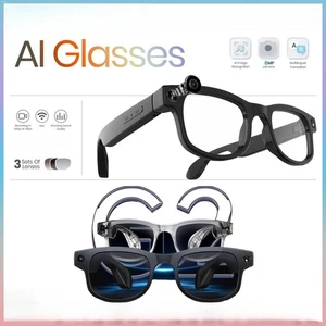 Smart AI Translation Glasses Bluetooth Call 8MP Camera Touch Control Sunglasses