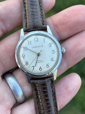   READY 2 WEAR! Vintage 1970 N0 CARAVELLE BULOVA Manual Wind PP 565 Style Dial
