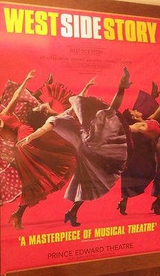 102x152cm Riesige Subway Poster ~ West Side Die Musical 1998 London UK Original