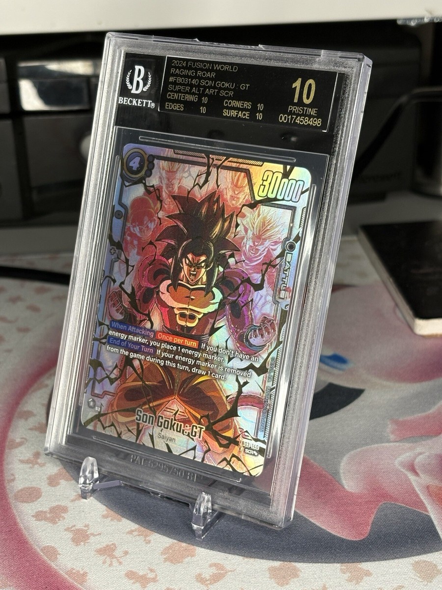 BGS10 孫悟空 gt scr FB03-140 ブラックラベル BGS 10 BL Dragon Ball Fusion World Raging Roar Son Goku Gt