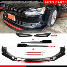 For VW Volkswagen GTI Front Bumper Lip Spoiler Splitter Rear Lip Body Side Skirt