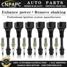 6PC OEM Ignition Coil+6 Iridium Spark Plug For Nissan Frontier Pathfinder UF349