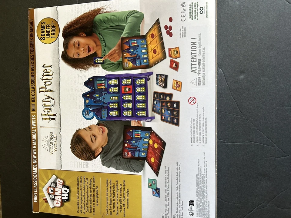 Harry Potter 8 Games Checkers Tic Tac Toe Memory Match Go Fish Bingo Card Games - Image 2 of 2