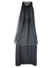 Guess Women's Black Dress Size S Illusion Mock Halter Neck Sheer Layered 04