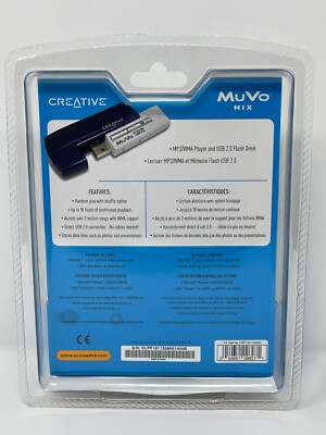 Creative Zen MuVo Mix 512MB USB WMA MP3 AAA Battery Powered Media