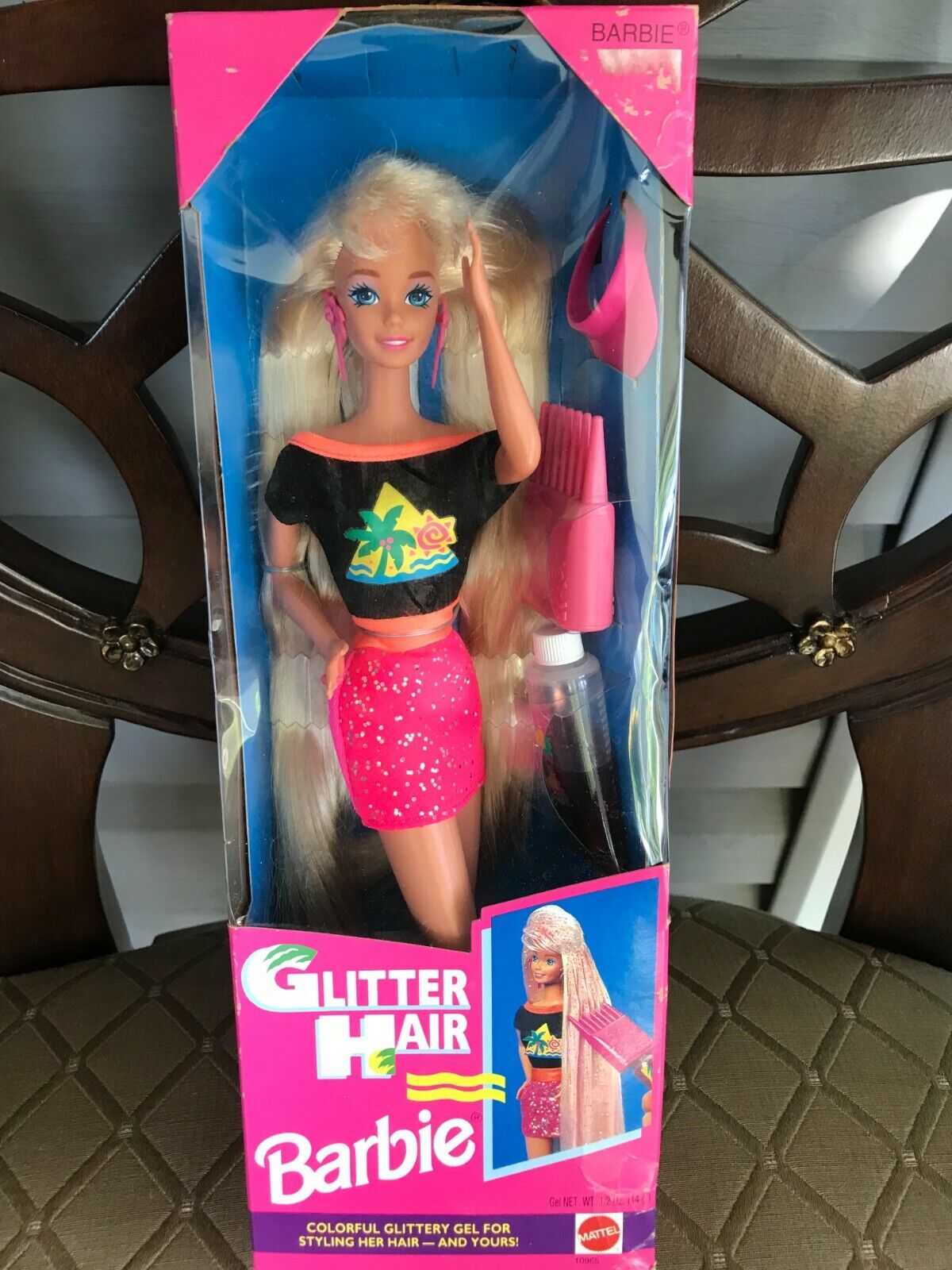 New Vintage Mattel 1993 Glitter Hair Barbie Doll | eBay