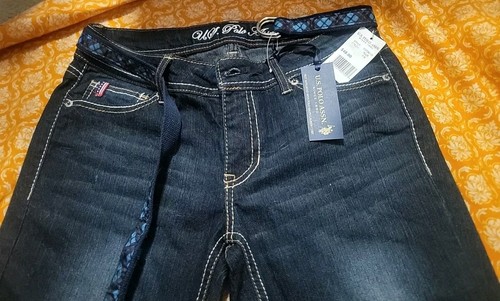 Pair Of New Ladies U.S. POLO ASSN. Jeans Size 7/8 W/ Tags - Picture 2 of 4
