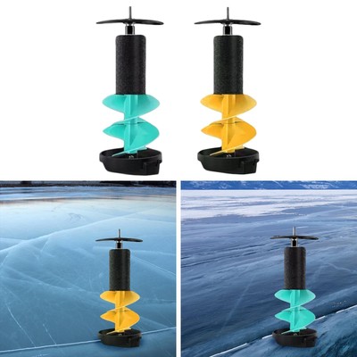 Ice Drill Bit 6'' Floating Ice Fishing Drill for Oceans Fishing Winter Sports