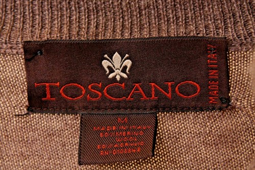TOSCANO Hecho en Italia HOMBRE LANA MERINO/SUÉTER ACRÍLICO TALLA M Mangas Largas - Imagen 5 de 6