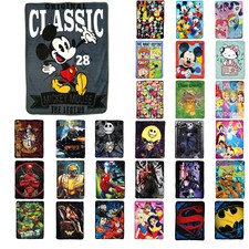 New Entertainment Characters Super Soft Plush Large Throw Blanket 46"x60"
