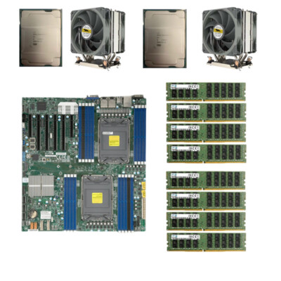 Supermicro X12DPI-N6 Motherboard+Intel 8360Y ES 2.2Ghz 36Croe *2+16GB 2400 RAM*8