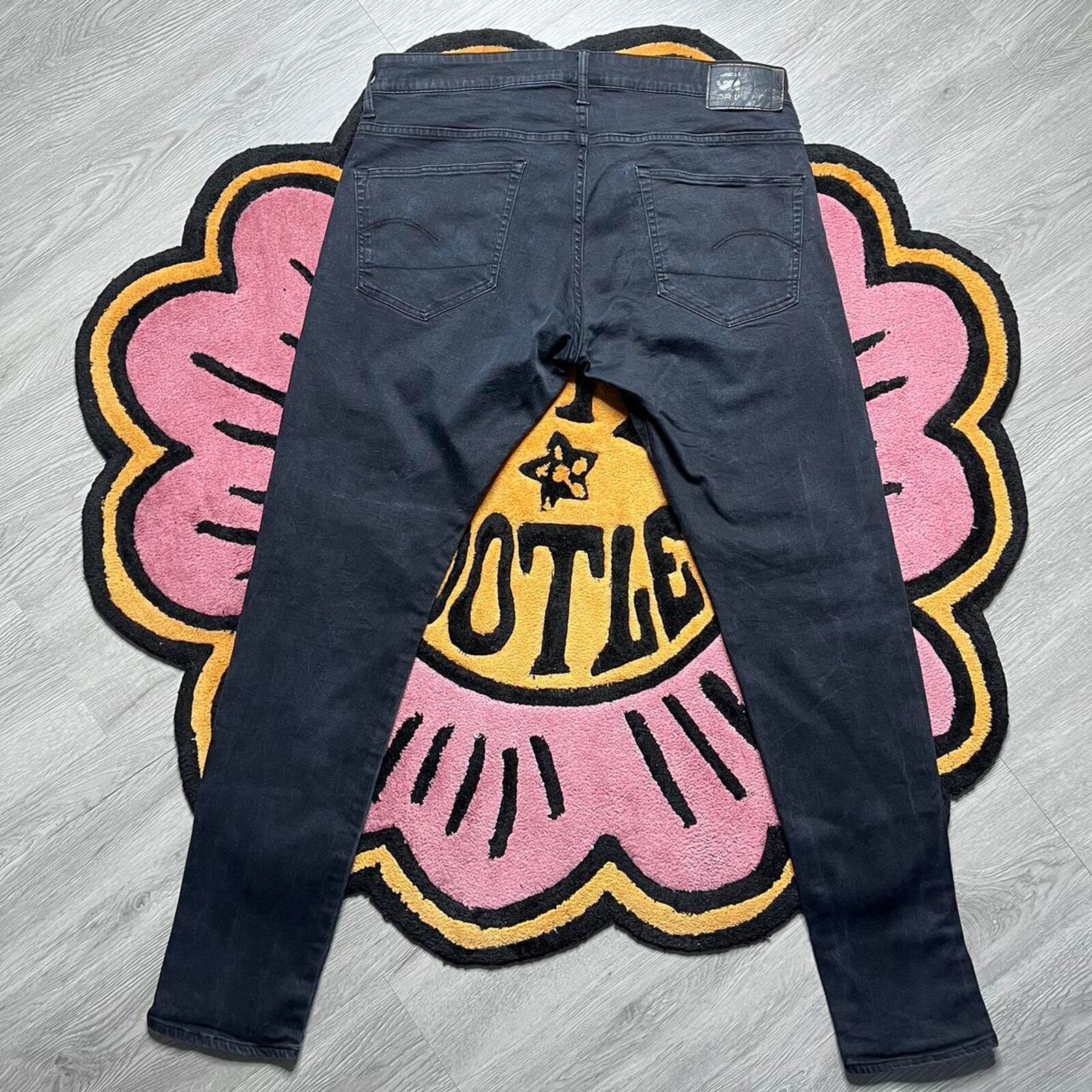 G-Star Raw 3301 Deconstructed Super Slim Denim Jeans Size 38x32