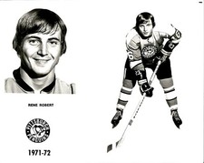 PF10 Orig Photo RENE ROBERT 1971-72 PITTSBURGH PENGUINS NHL HOCKEY RIGHT WING