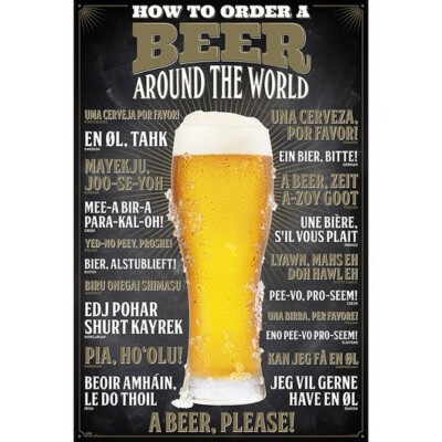 Poster BEER / BIER - How to Order a Beer  61x91,5Cm NEU 59856 ge