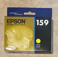 Genuine Epson 159 Printer ink Yellow NEW Factory Sealed EXPIRED