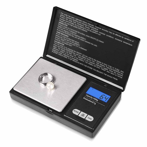 New 1000g x 0.1g Mini Digital Scale Jewelry Pocket Gram LCD US - Picture 6 of 8