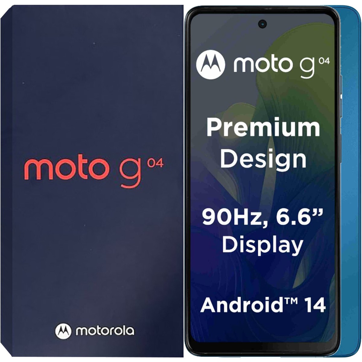 Motorola Moto G04 4G/LTE Satin Blue 128GB + 4GB Dual-SIM Unlocked