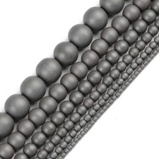 Hematite Stone Bead Round Ball Loose Beads DIY Bracelet Jewelry 2/3/4/6/8/10MM