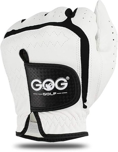 Guantes de golf GOG de cuero genuino de piel de oveja antideslizantes transpirables - Imagen 4 de 6