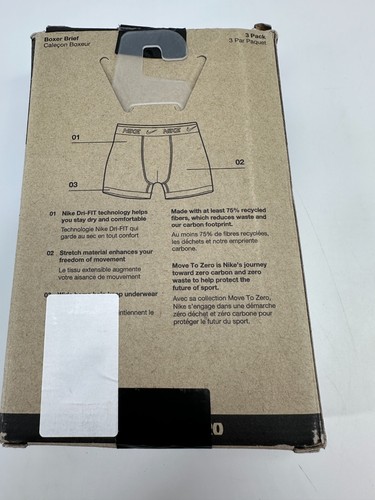 Pack Of 3 Nike Boxer Brief Underwear Multicolor Boys Size XL Dri-Fit Essentials - Picture 2 of 8