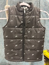 Nike Puffer Vest 6T Medium All Over Print Black 5-6 Years Toddler