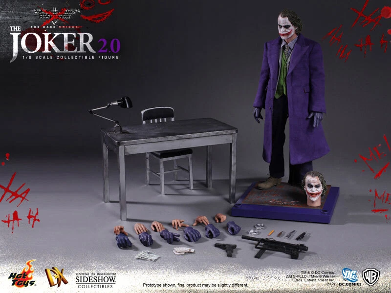Hot Toys DX11 The Joker 2.0 The Dark Knight Sideshow Exclusive 1 6 Figure New