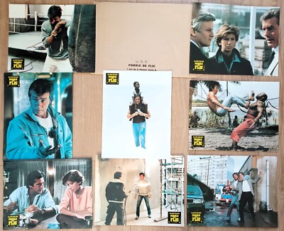 Satz Von 8 Kino Fotos PAROLE DE FLIC Alain Delon
