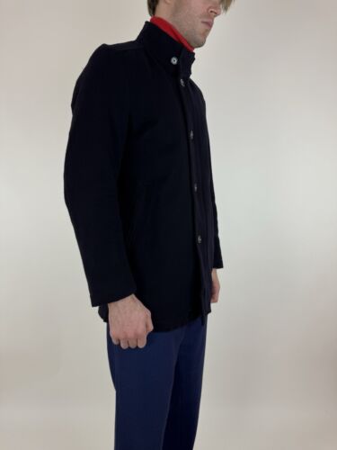 SCHNEIDERS Wool Coat Zipper Sport Peacoat Coat Mens Size 52 - Picture 4 of 16