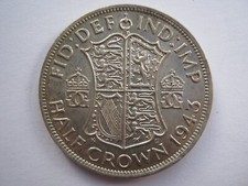 1943 George VI silver Halfcrown A UNC