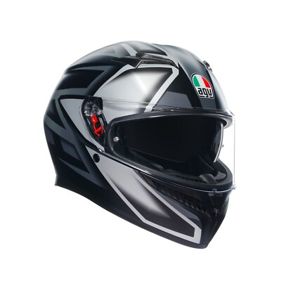 Motorrad AGV K3 Compound Integralhelm (schwarzmatt/grau) Gr: M (57)