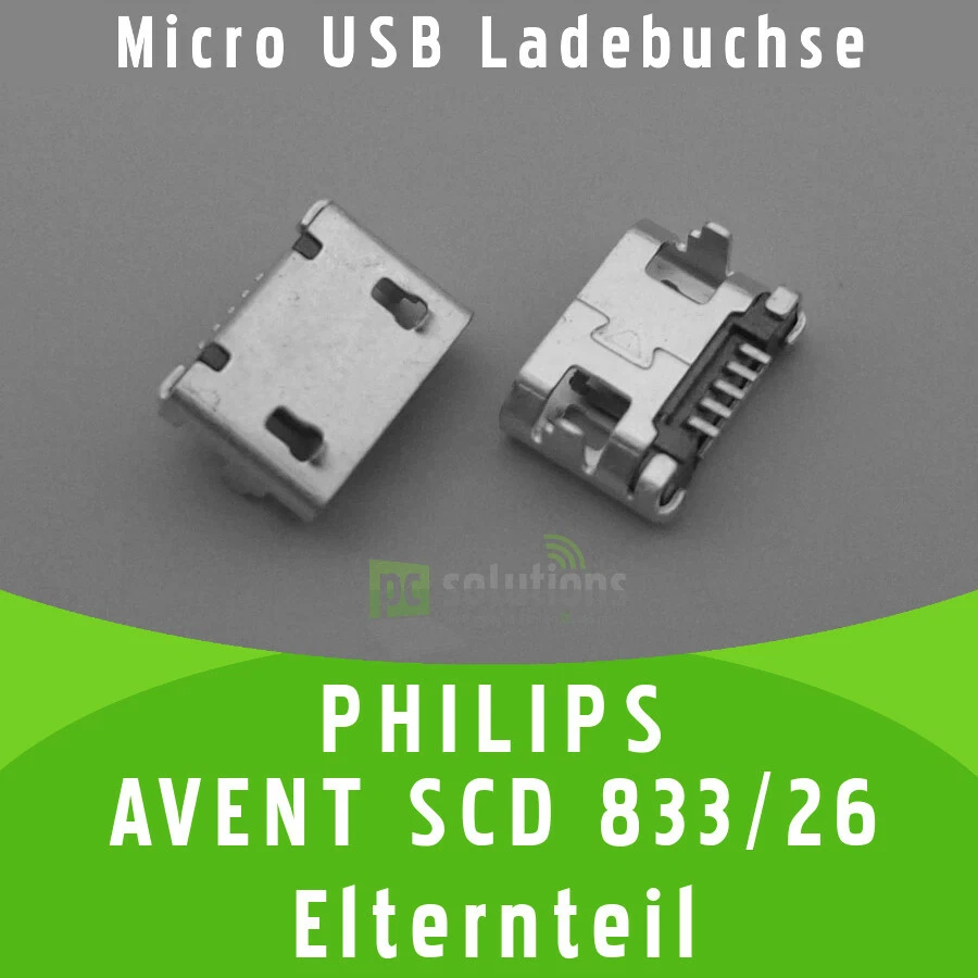 PHILIPS AVENT SCD 833/26 PADRE Micro USB Hembra de carga Hembra Conector de puerto