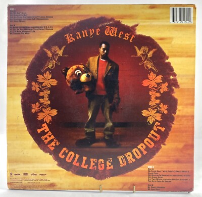 KANYE WEST COLLEGE DROPOUT 2004 2LP EX Vinyl Record Lyric DEBUT