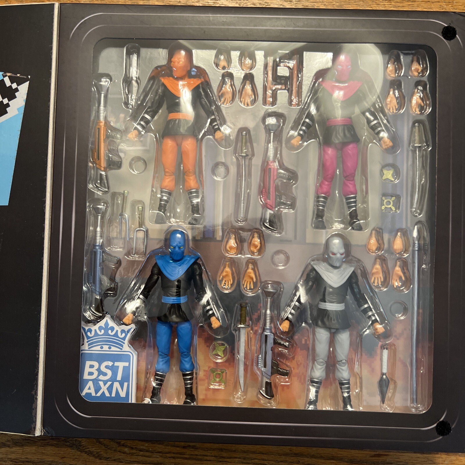 TMNT THE FOOT CLAN ACTION FIGURE 4 PACK BST AXN New Sealed 2022 Arcade