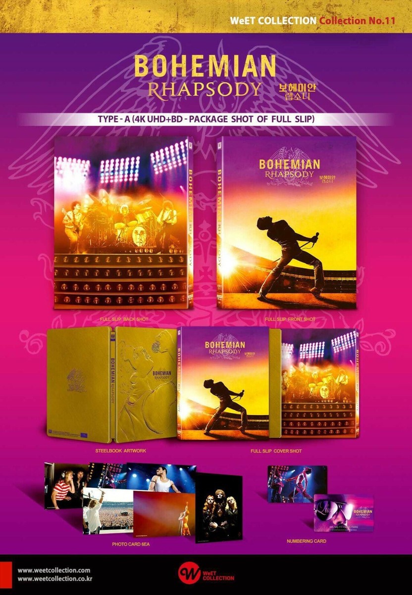 ボヘミアン・ラプソディ フルスリップ WeET Collection Bohemian Rhapsody - 4K UHD + BLU-RAY Steelbook Limited Edition