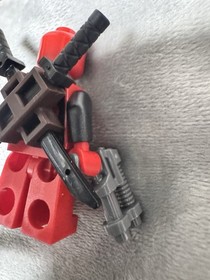 RARE Lego Deadpool Minifigure Marvel Wolverine's Chopper Showdown 6866 Sh0032