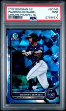 2022 BOWMAN SAPPHIRE EDITION CHROME PROSPECTS #BCP46 WARMING BERNABEL PSA 9
