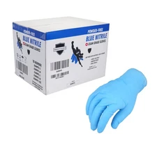 Large 4 Mil Blue Nitrile Latex Powder Free Medical Disposable Gloves 48000 Pcs