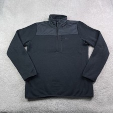 Helly Hansen Jacket Mens Large Black Fleece Varde Half Zip Pullover Sweater