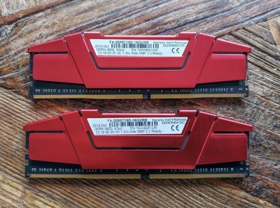 G.SKILL Ripjaws V 16GB (2x8GB) DDR4-3600 Dual Channel-Kit rot-metallic