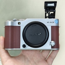 Fujifilm X-A3 XA3 Mirrorless Camera Body Brown Tested Working - 95% New