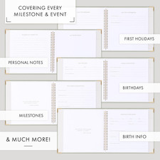 Keepsake Baby Memory Book for Boys and Girls   Timeless First 5 Year Baby Boo...