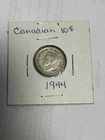 1944 - Canada circulated 10 cent King George VI - silver Canadian dime.