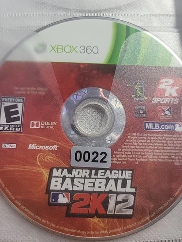 major league baseball 2k12 xbox 360 Disk only NO Usps TRACKING
